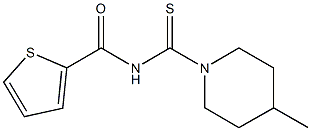 N-[(4-methyl-1-piperidinyl)carbothioyl]-2-thiophenecarboxamide Structure