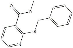 methyl 2-(benzylsulfanyl)nicotinate 化学構造式