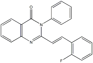 2-[2-(2-fluorophenyl)vinyl]-3-phenyl-4(3H)-quinazolinone Structure