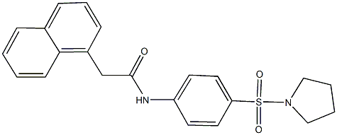 2-(1-naphthyl)-N-[4-(pyrrolidin-1-ylsulfonyl)phenyl]acetamide|