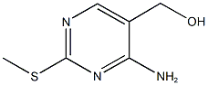 [4-amino-2-(methylsulfanyl)-5-pyrimidinyl]methanol 化学構造式