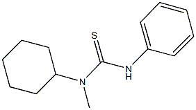 N-cyclohexyl-N-methyl-N'-phenylthiourea 结构式