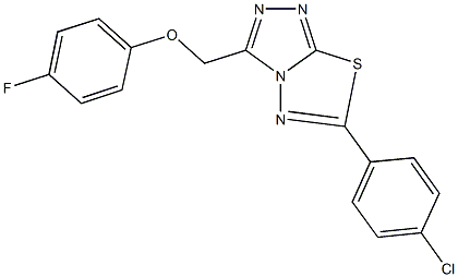 [6-(4-chlorophenyl)[1,2,4]triazolo[3,4-b][1,3,4]thiadiazol-3-yl]methyl 4-fluorophenyl ether