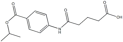 5-[4-(isopropoxycarbonyl)anilino]-5-oxopentanoic acid Structure