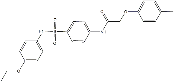 N-{4-[(4-ethoxyanilino)sulfonyl]phenyl}-2-(4-methylphenoxy)acetamide