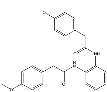 2-(4-methoxyphenyl)-N-(2-{[(4-methoxyphenyl)acetyl]amino}phenyl)acetamide Structure