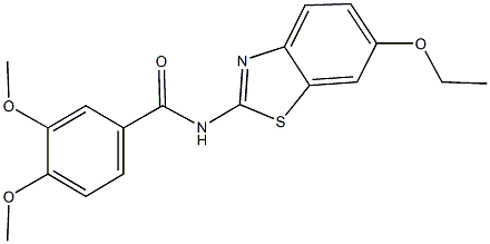 N-(6-ethoxy-1,3-benzothiazol-2-yl)-3,4-dimethoxybenzamide Structure