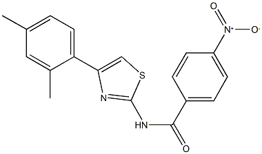 N-[4-(2,4-dimethylphenyl)-1,3-thiazol-2-yl]-4-nitrobenzamide Structure