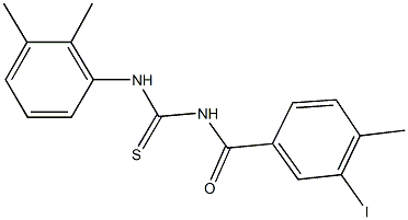 N-(2,3-dimethylphenyl)-N'-(3-iodo-4-methylbenzoyl)thiourea Struktur