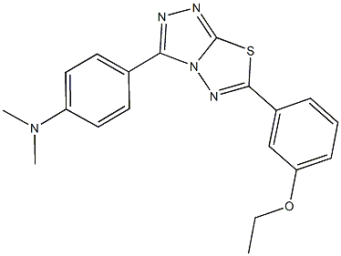 N-{4-[6-(3-ethoxyphenyl)[1,2,4]triazolo[3,4-b][1,3,4]thiadiazol-3-yl]phenyl}-N,N-dimethylamine Structure