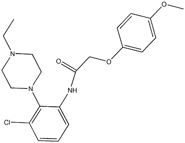 N-[3-chloro-2-(4-ethyl-1-piperazinyl)phenyl]-2-(4-methoxyphenoxy)acetamide