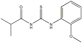 N-isobutyryl-N'-(2-methoxyphenyl)thiourea Structure