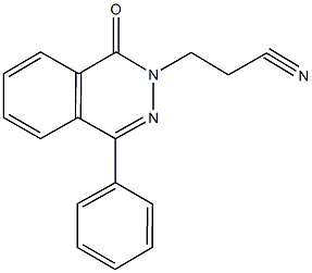 3-(1-oxo-4-phenyl-2(1H)-phthalazinyl)propanenitrile Structure