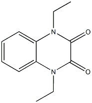 1,4-diethyl-1,4-dihydro-2,3-quinoxalinedione,,结构式