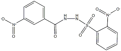 2-nitro-N'-{3-nitrobenzoyl}benzenesulfonohydrazide Structure