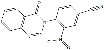 3-nitro-4-(4-oxo-1,2,3-benzotriazin-3(4H)-yl)benzonitrile Structure