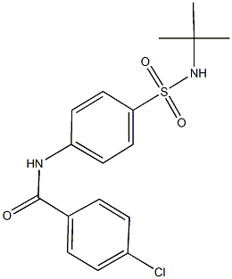  N-{4-[(tert-butylamino)sulfonyl]phenyl}-4-chlorobenzamide