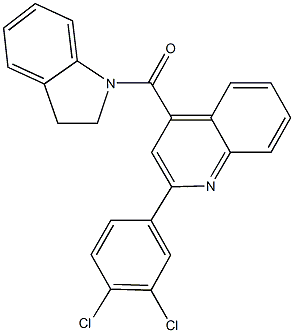 2-(3,4-dichlorophenyl)-4-(2,3-dihydro-1H-indol-1-ylcarbonyl)quinoline Struktur