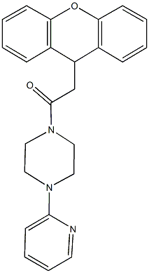  1-(2-pyridinyl)-4-(9H-xanthen-9-ylacetyl)piperazine