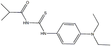 N-[4-(diethylamino)phenyl]-N'-isobutyrylthiourea Struktur