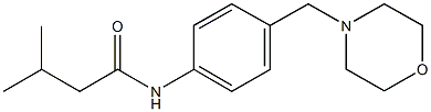 3-methyl-N-[4-(4-morpholinylmethyl)phenyl]butanamide,,结构式