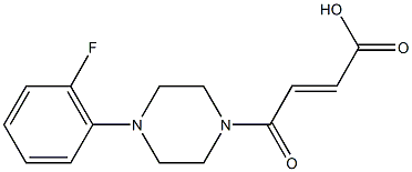 4-[4-(2-fluorophenyl)-1-piperazinyl]-4-oxo-2-butenoic acid 结构式
