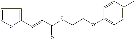 3-(2-furyl)-N-[2-(4-methylphenoxy)ethyl]acrylamide