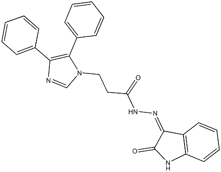 3-(4,5-diphenyl-1H-imidazol-1-yl)-N'-(2-oxo-1,2-dihydro-3H-indol-3-ylidene)propanohydrazide