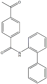 4-acetyl-N-[1,1'-biphenyl]-2-ylbenzamide 结构式