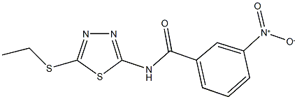 N-[5-(ethylsulfanyl)-1,3,4-thiadiazol-2-yl]-3-nitrobenzamide