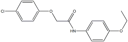 2-(4-chlorophenoxy)-N-(4-ethoxyphenyl)acetamide,,结构式