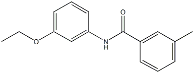 N-(3-ethoxyphenyl)-3-methylbenzamide Struktur
