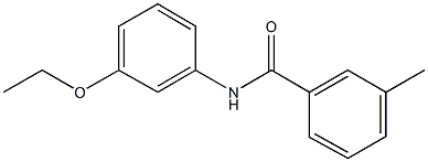 N-(3-ethoxyphenyl)-3-methylbenzamide 化学構造式