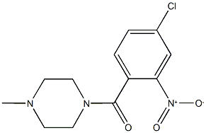 1-{4-chloro-2-nitrobenzoyl}-4-methylpiperazine,,结构式