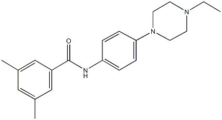 N-[4-(4-ethyl-1-piperazinyl)phenyl]-3,5-dimethylbenzamide Structure