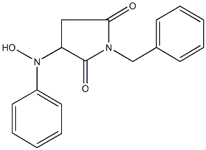 1-benzyl-3-(hydroxyanilino)-2,5-pyrrolidinedione