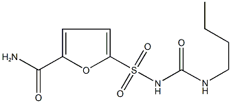 5-({[(butylamino)carbonyl]amino}sulfonyl)-2-furamide Struktur