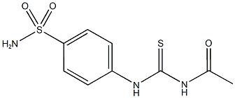 4-{[(acetylamino)carbothioyl]amino}benzenesulfonamide 化学構造式