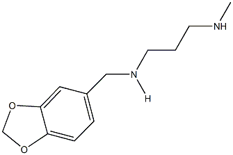 N-(1,3-benzodioxol-5-ylmethyl)-N-[3-(methylamino)propyl]amine Struktur