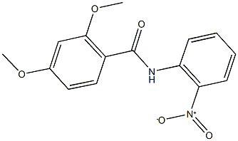 N-{2-nitrophenyl}-2,4-dimethoxybenzamide Struktur