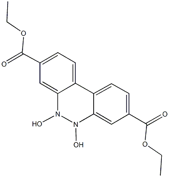 diethyl 5,6-dihydroxy-5,6-dihydrobenzo[c]cinnoline-3,8-dicarboxylate 结构式
