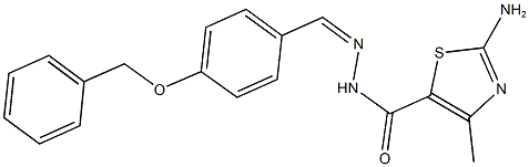 2-amino-N'-[4-(benzyloxy)benzylidene]-4-methyl-1,3-thiazole-5-carbohydrazide Structure