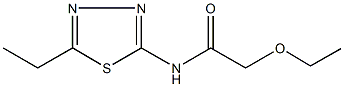 2-ethoxy-N-(5-ethyl-1,3,4-thiadiazol-2-yl)acetamide Structure