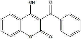 3-benzoyl-4-hydroxy-2H-chromen-2-one,,结构式