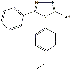 4-(4-methoxyphenyl)-5-phenyl-4H-1,2,4-triazol-3-yl hydrosulfide Structure