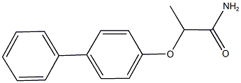2-([1,1'-biphenyl]-4-yloxy)propanamide,,结构式