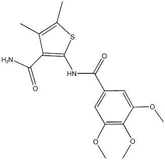4,5-dimethyl-2-[(3,4,5-trimethoxybenzoyl)amino]thiophene-3-carboxamide Structure