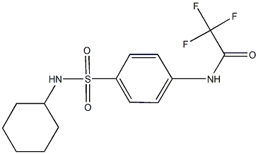 N-{4-[(cyclohexylamino)sulfonyl]phenyl}-2,2,2-trifluoroacetamide