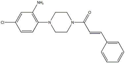 5-chloro-2-(4-cinnamoyl-1-piperazinyl)phenylamine Structure