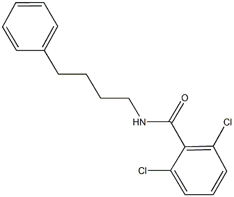 2,6-dichloro-N-(4-phenylbutyl)benzamide Struktur